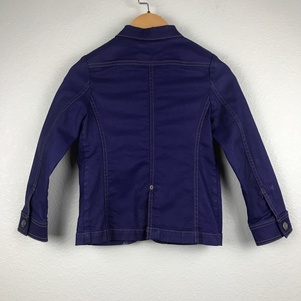 Bonpoint Royal Blue Denim Jacket Size 6 - Picture 2 of 8